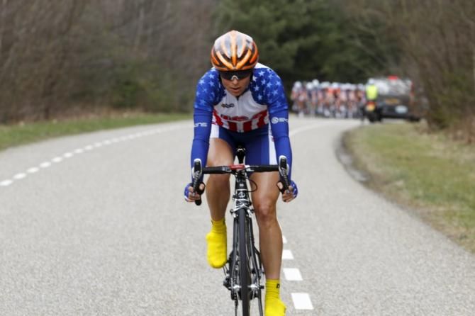 Hall didn't go out of sight of the peloton