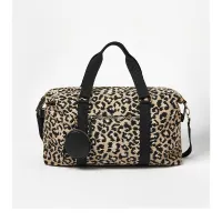 16. Oliver Bonas Leopard Print Brown Weekend Bag