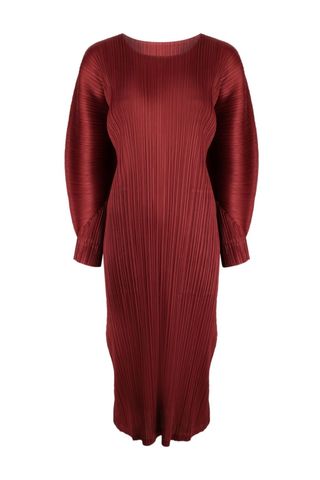 Pleats Please Issey Miyake November Plissé Midi Dress