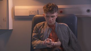Cleo McQueen's patient Tommy in Hollyoaks