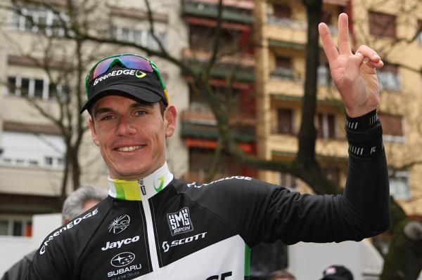 Daryl Impey (GreenEdge) enjoys his first win at the WorldTour level