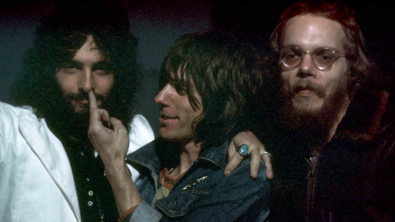 Beck, Bogert &amp;amp; Appice posing for a photpgraph in 1973
