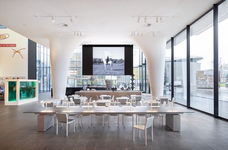 stedelijk museum interior with long city views