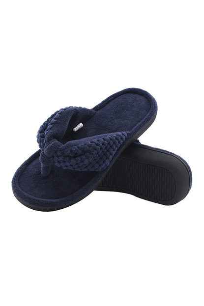 ULTRAIDEAS Memory Foam Flip Flop Slippers With Cozy Terry Lining