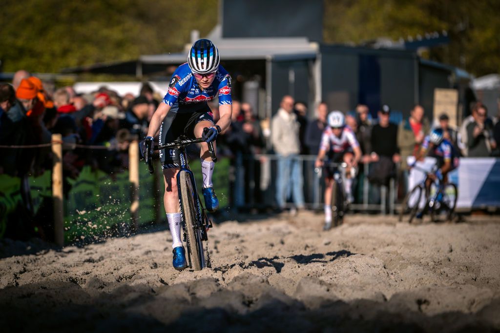 BERGEN NETHERLANDS NOVEMBER 13 Puck Pieterse of The Netherlands and Team Alpecin Deceuninck competes during the 1st UCI Cyclocross World Cup Beekse Bergen 2022 Womens Elite CXWorldCup BeekseBergen Cyclocross on November 13 2022 in Bergen Netherlands Photo by Luc ClaessenGetty Images