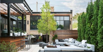 backyard design with bar Chicago 