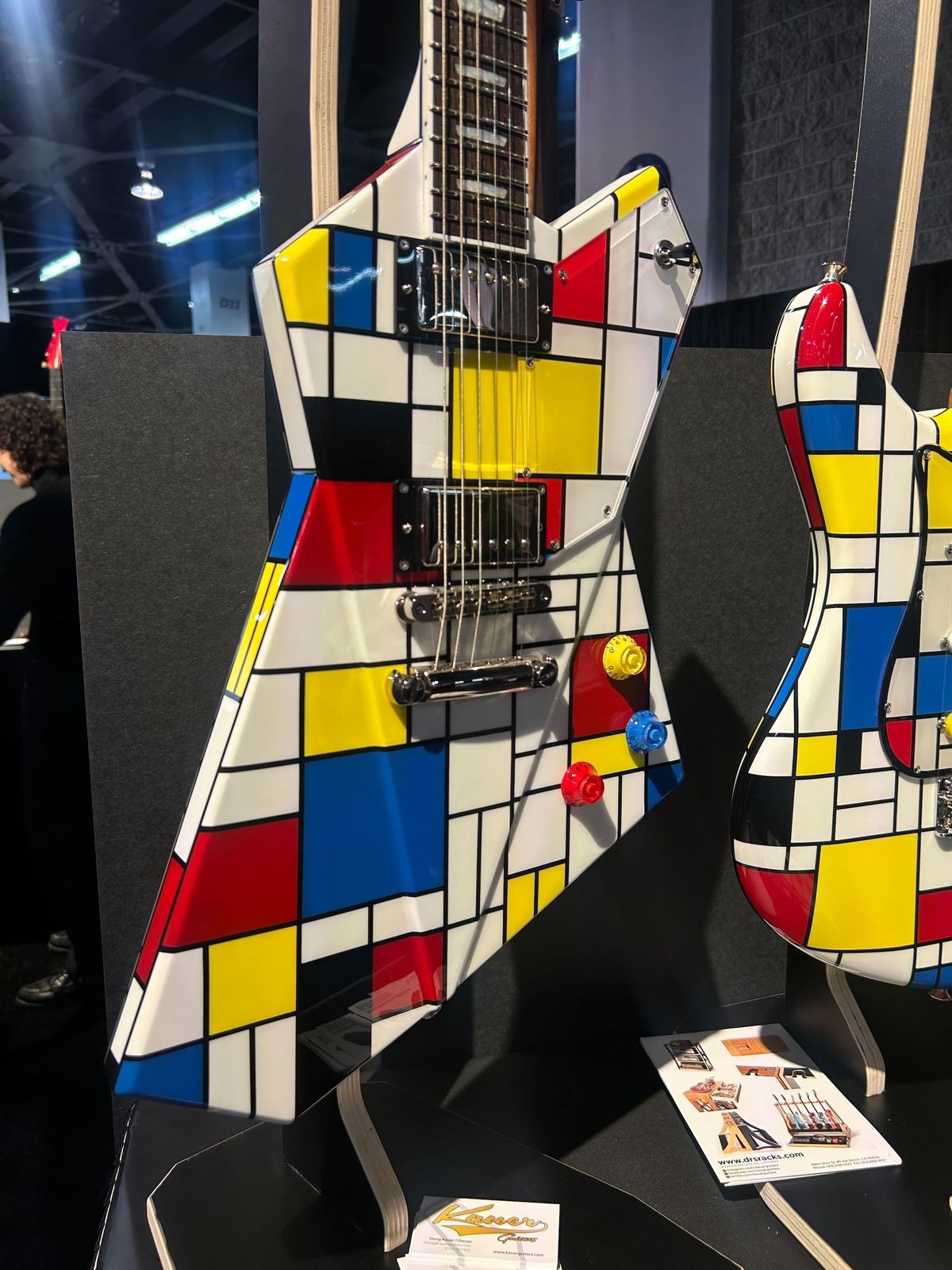 A guitar showcased at the Boutique Guitars Showcase at the 2026 NAMM show
