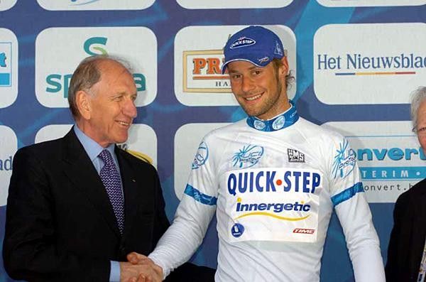 Vittorio Adorni with ProTour leader Boonen