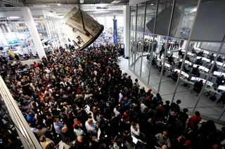 SpaceX Employees Watch Dragon Capsule Launch