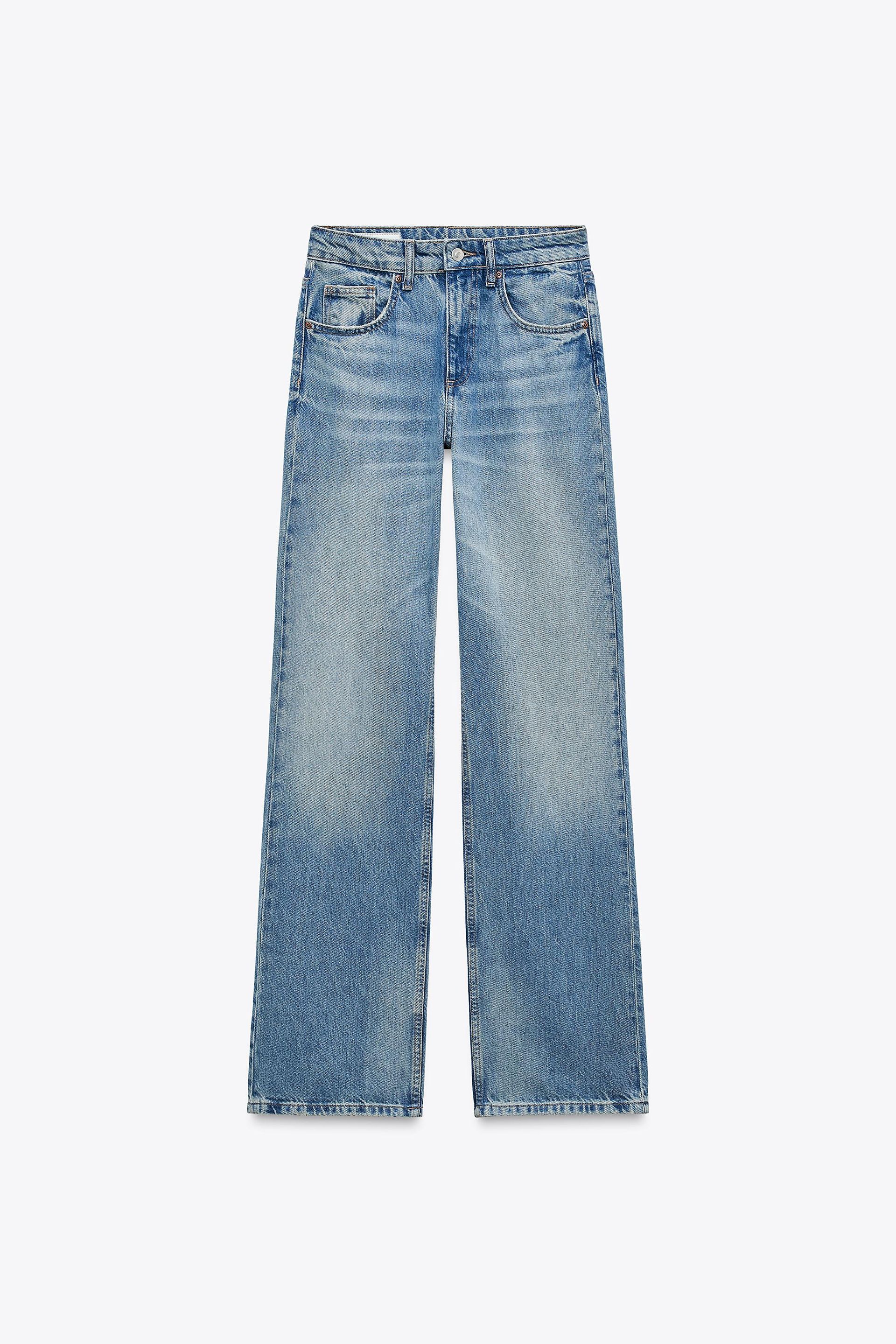 Trf Mid-Rise Wide Leg Jeans