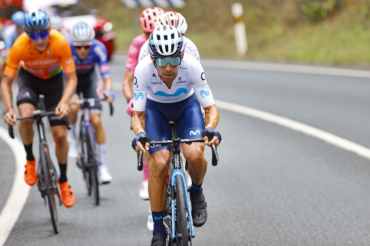Vuelta Espana 2022 - 77th edition - 6th stage - Bilbao - Pico Jano 181,2 km - 25/08/2022 - Nelson Oliveira (POR - Movistar Team) - photo Luis Angel Gomez/SprintCyclingAgency&Acirc;&copy;2022