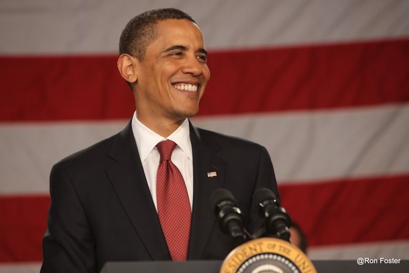 President Obama appeared in downtown Indianapolis, Indiana on May 17, 2009.