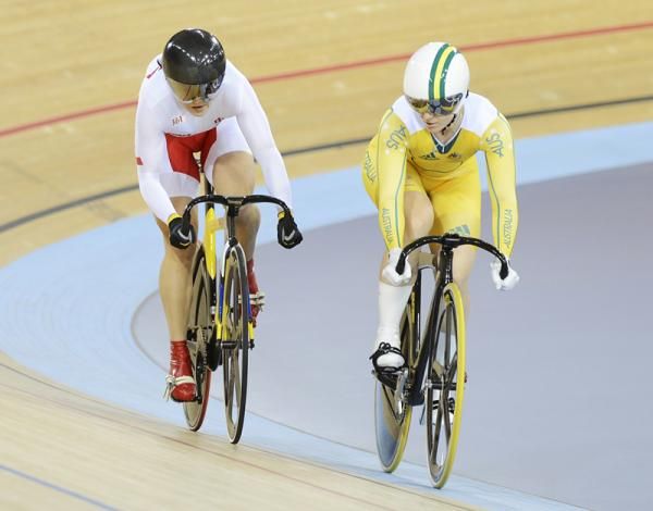 Guo Shuang (People's Republic of China) and Anna Meares (Australia)