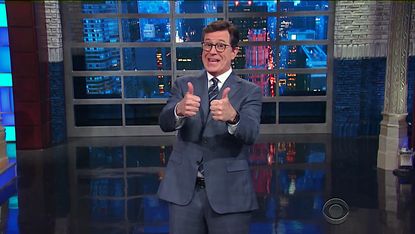 Stephen Colbert celebrates that humanity is still alive