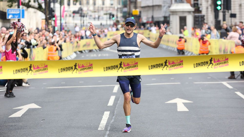 Runners in the London Landmarks Half Marathon