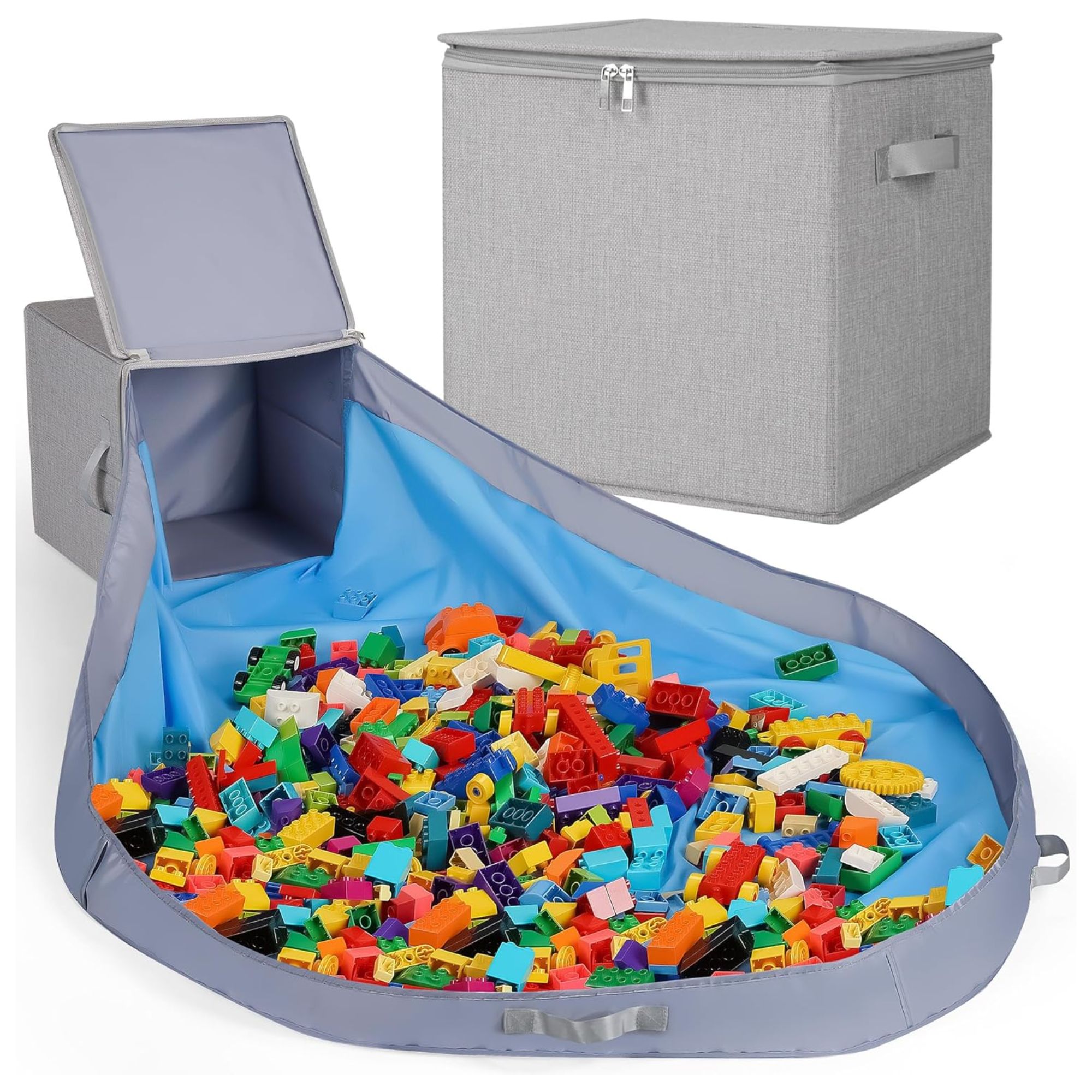 SAM AND MABEL Toy Storage Basket and Play Mat