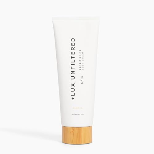 + Lux Unfiltered N°14 Conditioning Body Cream for Women - Moisturizing Body Lotion With Jojoba, Squalane, & Shea Butter - Hydrating, Skincare Grade Ingredients - Vegan & Cruelty Free - Santal