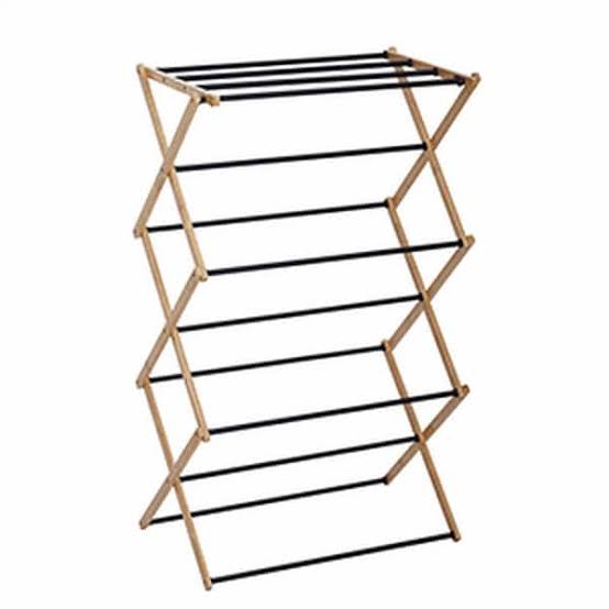 The Home Depot, Bamboo Free Standing Folding Drying Rack