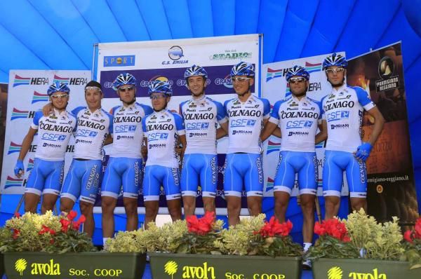 The Colnago-CSF Inox team