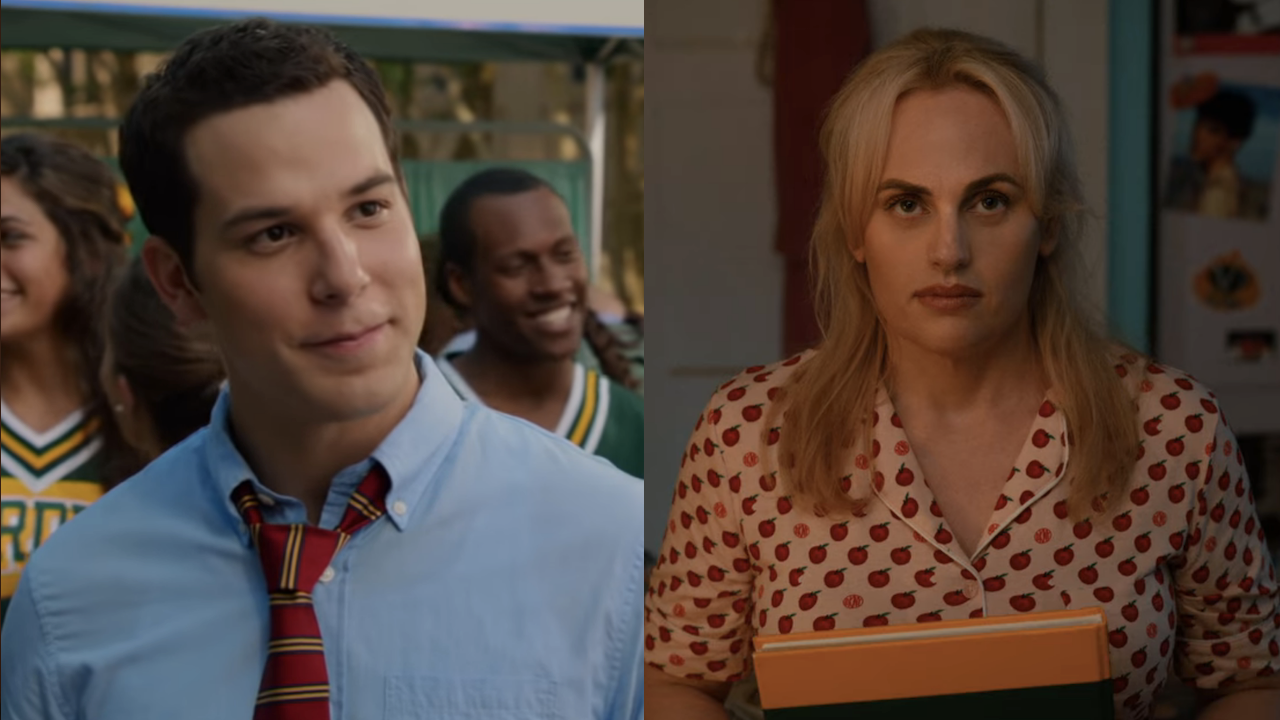 Skylar Astin in Pitch Perfect 2 and Rebel Wilson in Senior Year 