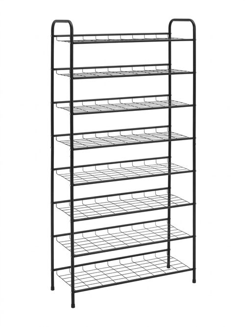 Jorn 8 Shelf Shoe Storage Rack - Black