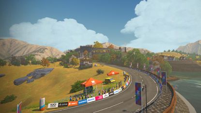 Image shows route from Zwift Scotland