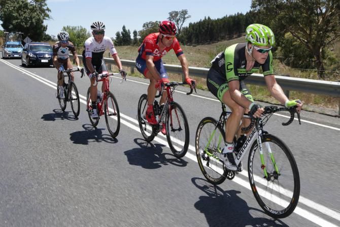 Lasse Norman Hansen (Cannondale-Garmin), Will Clarke (Drapac), Calvin Watson (Trek) and Axel Domont (Ag2r-La Mondiale)
