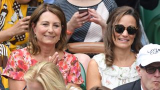 Carole Middleton and Pippa Middleton attend day 13 of Wimbledon 2017