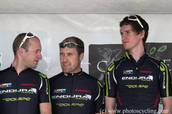 Endura Racing riders sign in for stage 1.