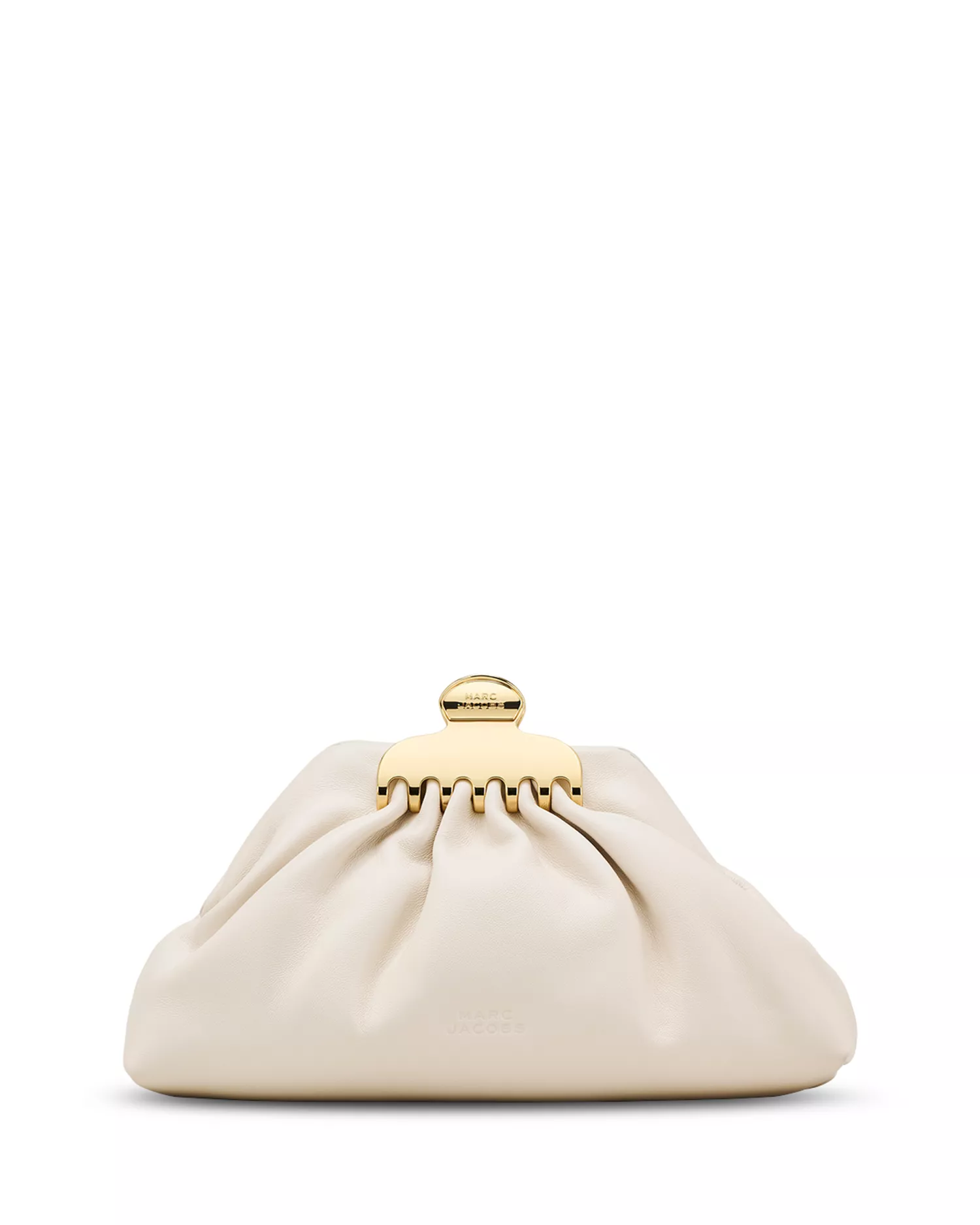 The Glam Claw Clip Leather Clutch