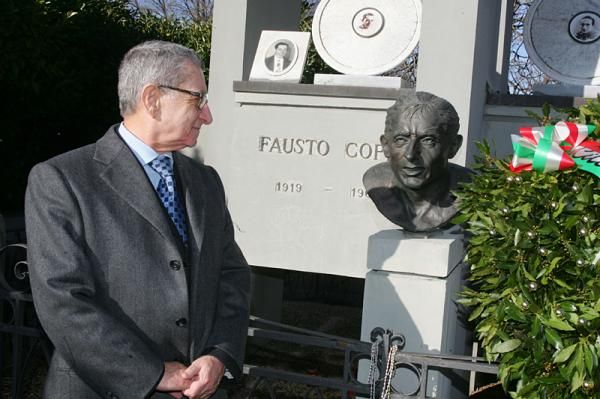 Andrea Bartali was on hand to honor the 50th anniversary of Coppi's death