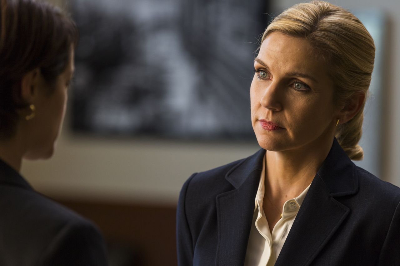 Rhea Seehorn as Kim Wexler.