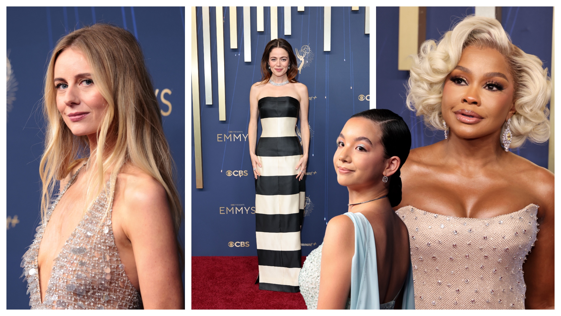 collage of justine lupe, phaedra parks at the emmys