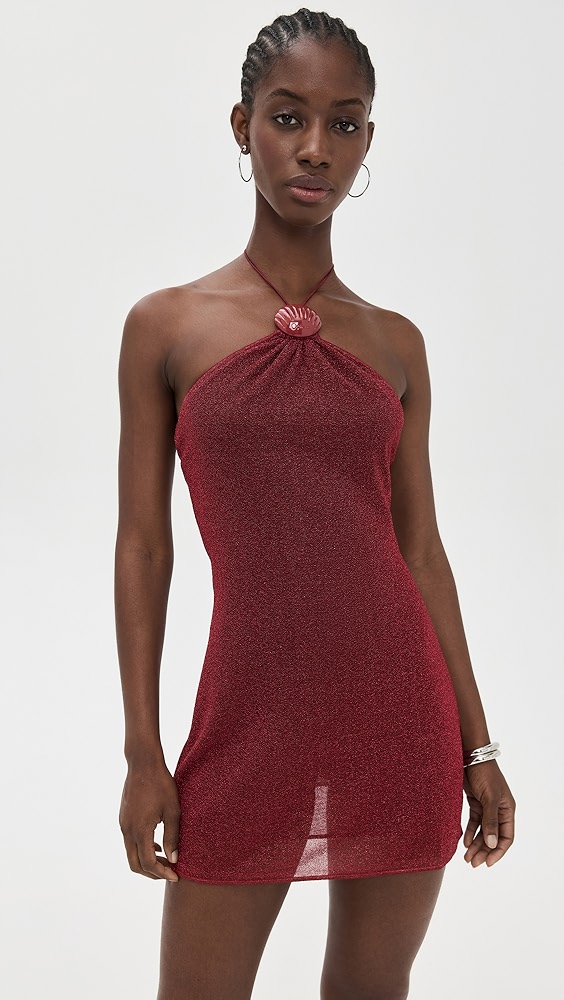 Oseree Lumiere Shell Necklace Dress