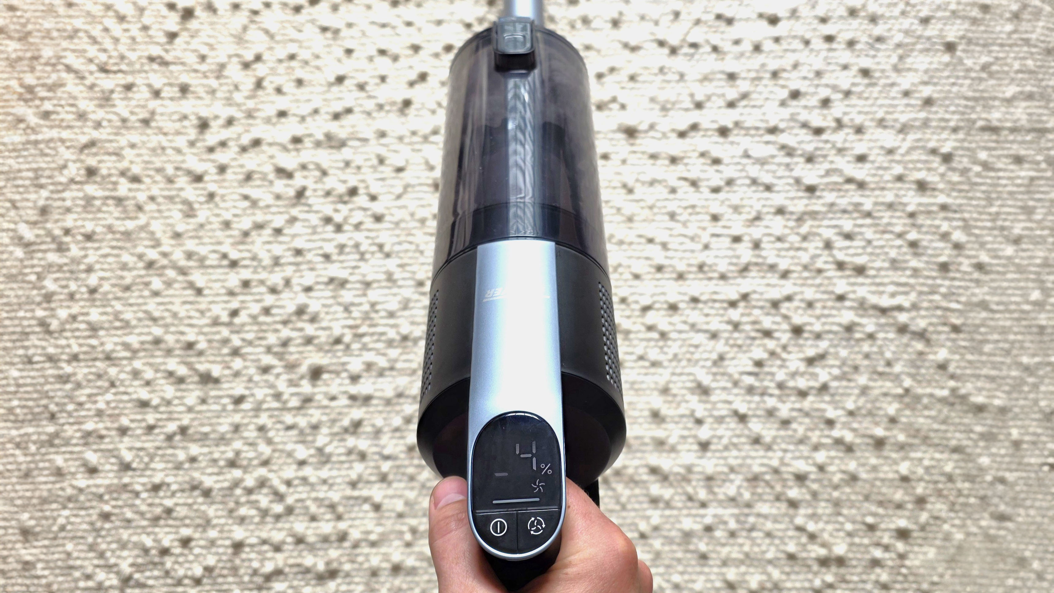 Hoover HF3 DynamicClean vacuum cleaner in hand
