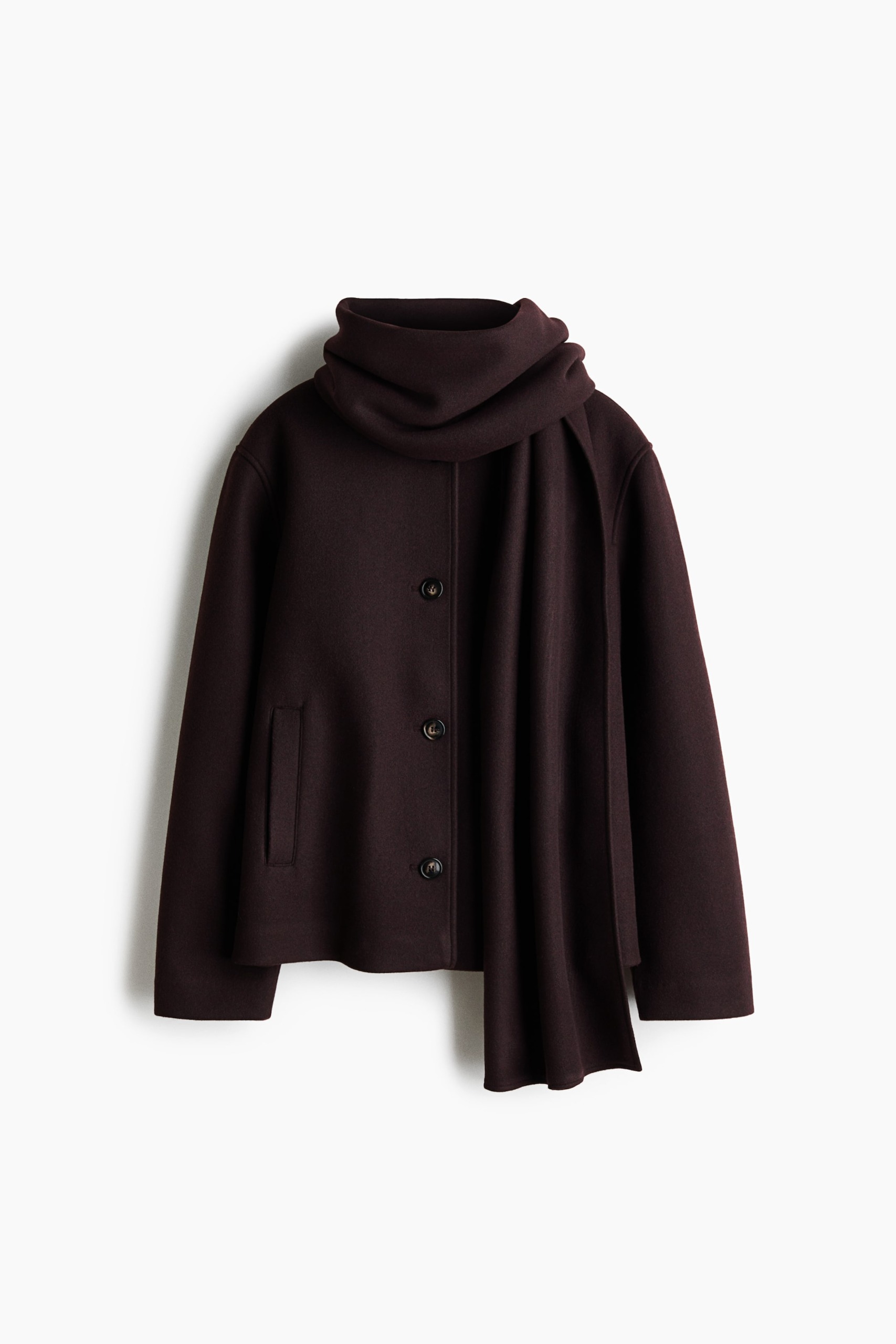 Scarf-Detail Jacket