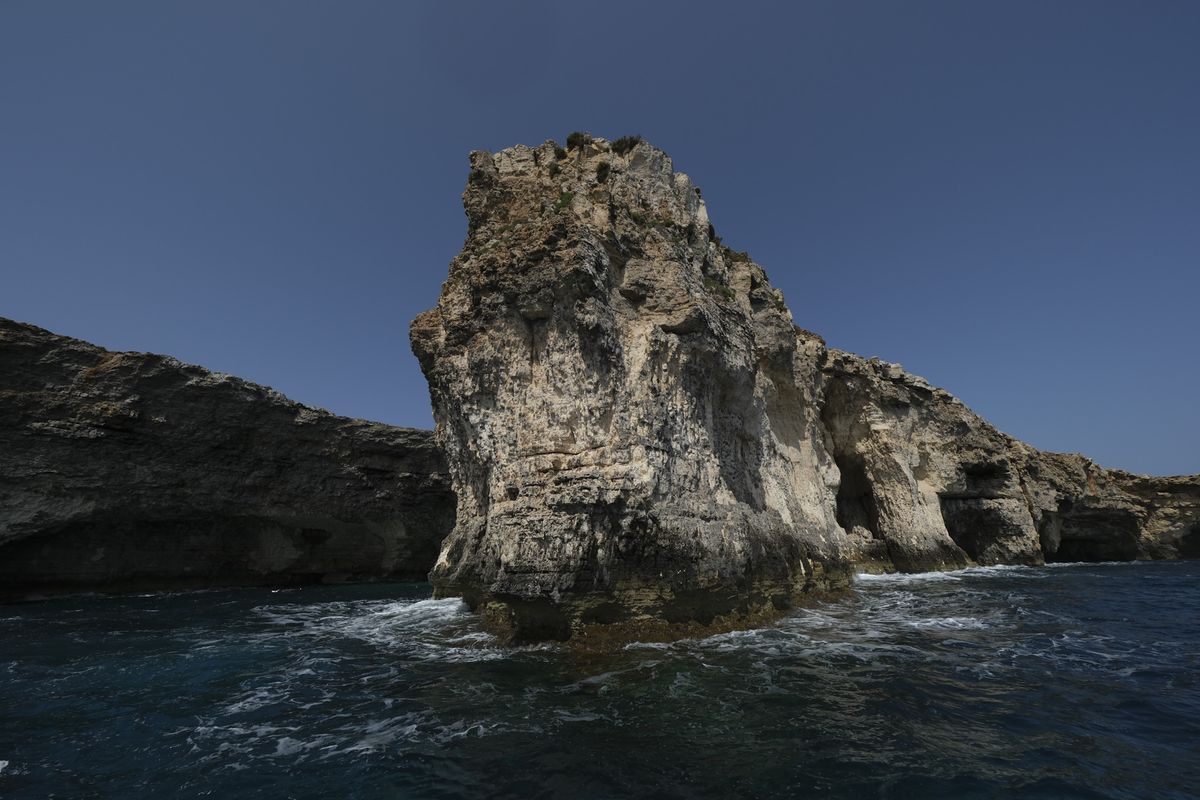 Seaside cliffs on a sunny day