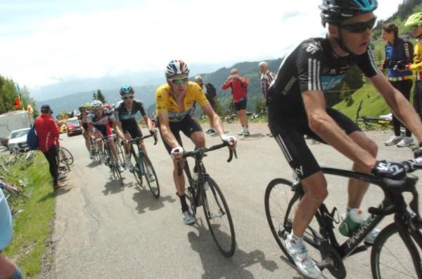 Wiggins was well supported by his Sky teammates