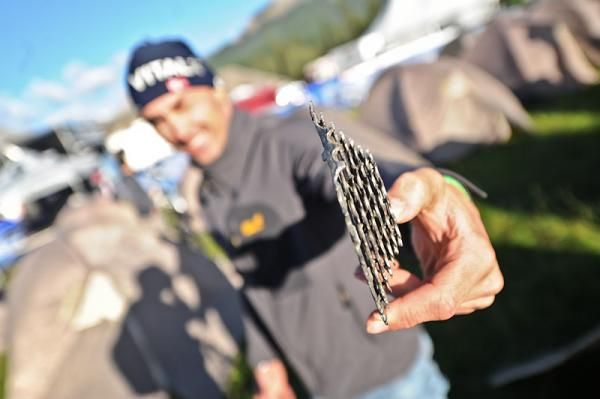 Things didn't go according to plan for this racer and his cassette