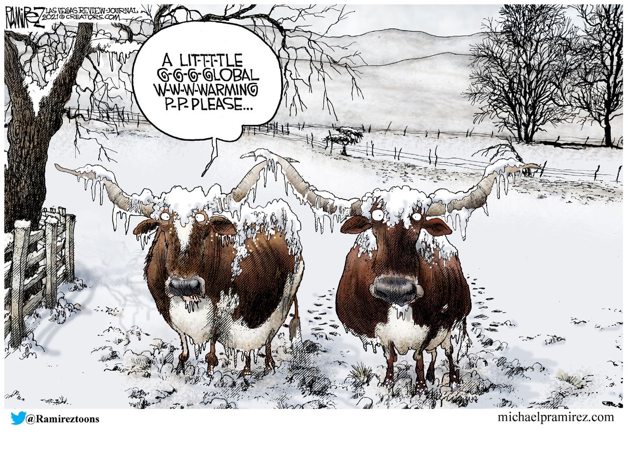 Editorial Cartoon U.S. texas winter storm&amp;amp;nbsp;