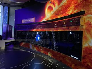 An interactive video wall with K-array audio solutions providing the sonic experience.