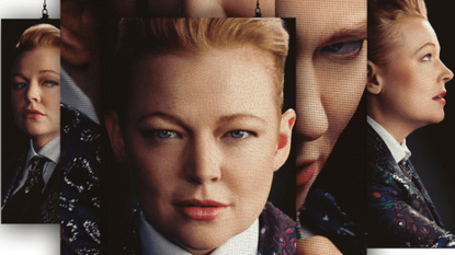 Multiple shots of Sarah Snook as Dorian Gray overlaid over one another