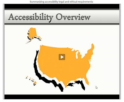 Video Tutorial: Accessibility legal and ethical requirements