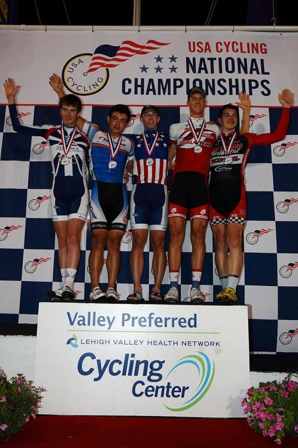 Men 17-18 10k Scratch Podium (L-R): Zach Semian, Charles Martin, Matt Baranoski, Zach Noonan, Benjamin Swedberg