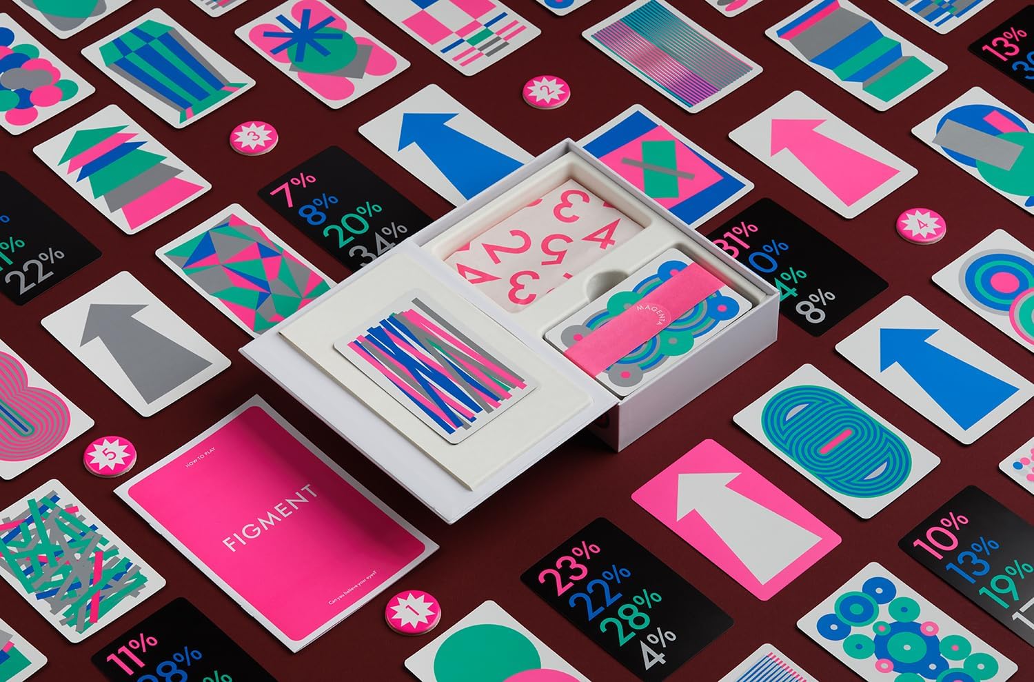 Figment Card Game (magenta) &amp;ndash; a Mindbending Game of Visual Perception