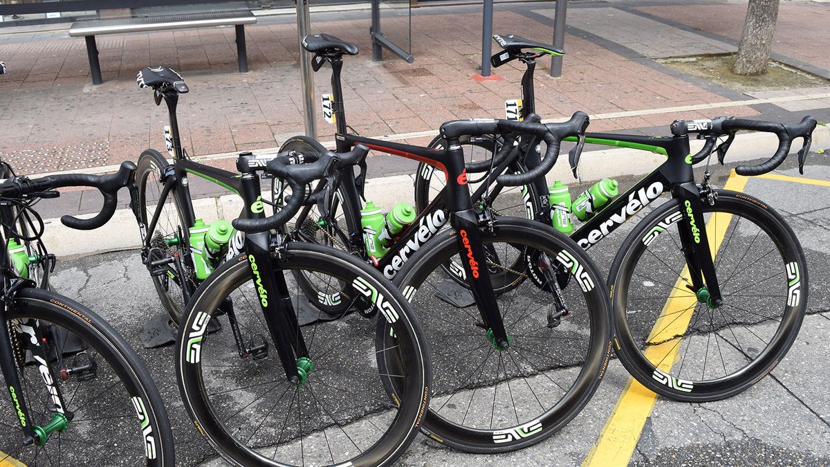 For a few more weeks, Steve Cummings gets to race on a custom finished Cervelo S5 as British champion