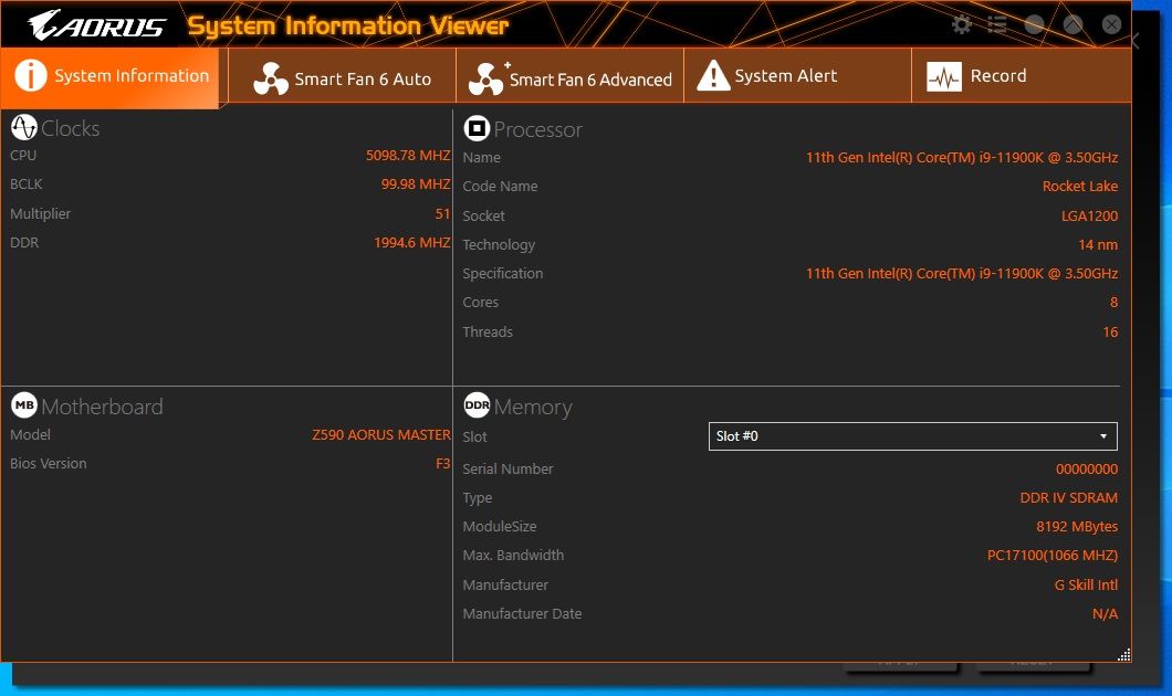 Gigabyte Z590I Aorus Ultra