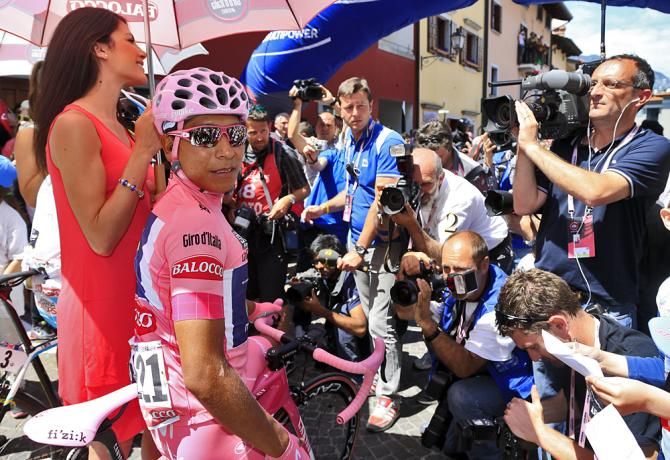 Nairo Quintana meets the press