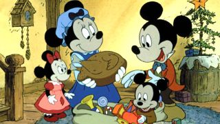 Mickey with his family