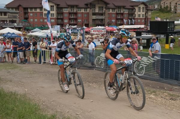 The Subaru/Trek duo of JHK and Sam Schultz were on point at the start of the race.